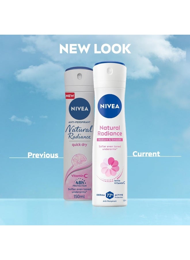 نيفيا مجموعة بخاخ ناتشورال فيرنيس المضاد للتعرق بفيتامين C، عبوتان سعة 150 مل None - Image 4